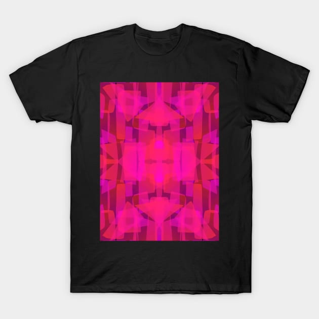 Translucent shapes: Orange and Pink T-Shirt by artbleed